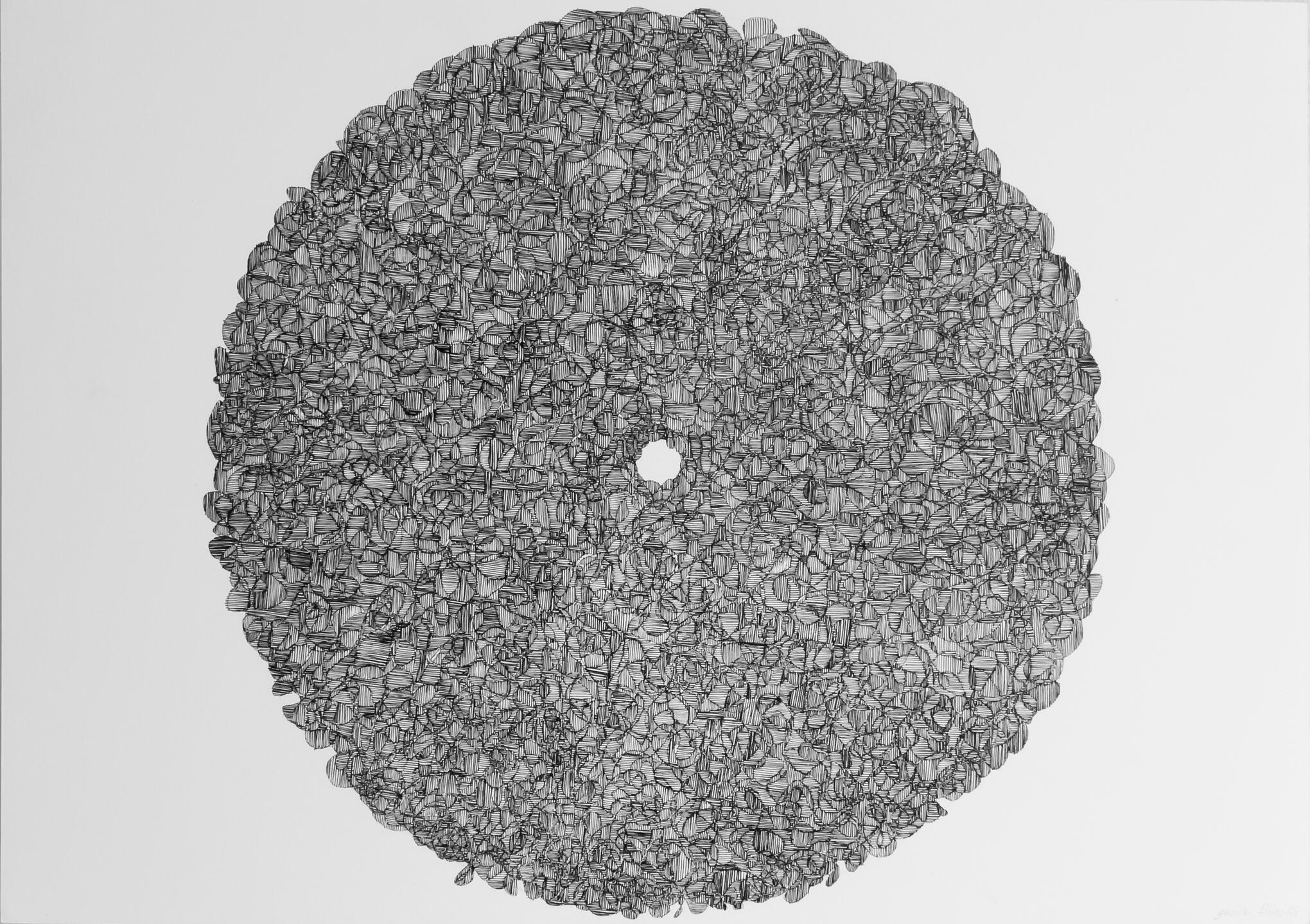 Onda. Tinta sobre papel de algodón. 77×56 cm. 2023. (Llamar al 55 25 00 11 18 para venta personalizada).