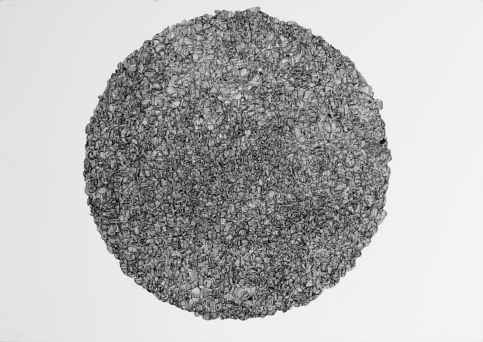 Señal. Tinta sobre papel de algodón. 77×56 cm. 2023. (Llamar al 55 25 00 11 18 para venta personalizada).