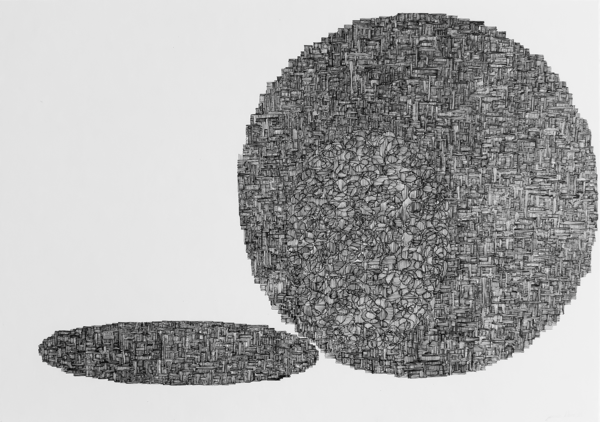 Proyección. Tinta sobre papel de algodón. 77×56 cm. 2023. (Llamar al 55 25 00 11 18 para venta personalizada).