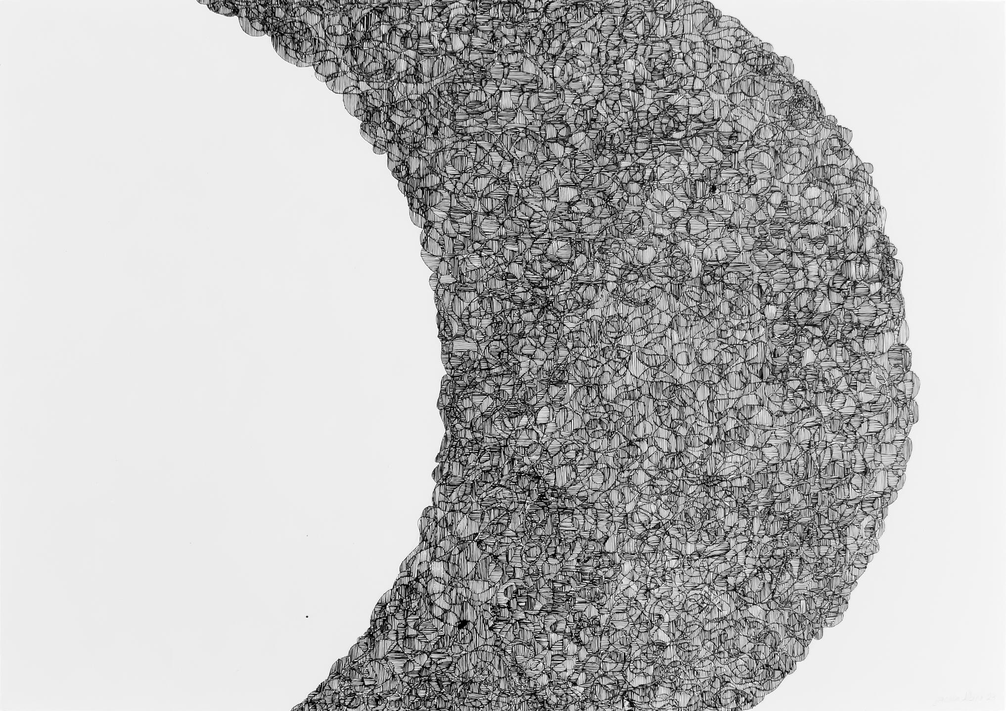 Giro. Tinta sobre papel de algodón. 77×56 cm. 2023. (Llamar al 55 25 00 11 18 para venta personalizada).