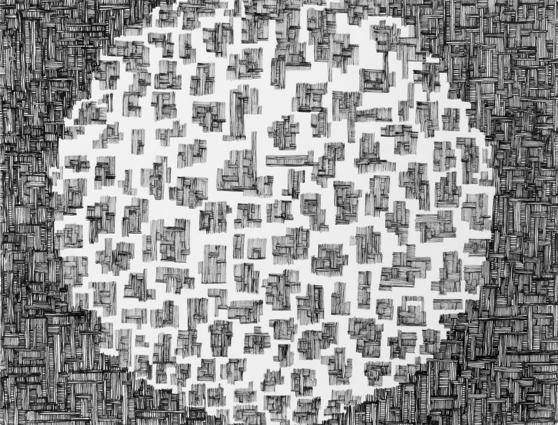 Nube. Tinta sobre papel de algodón. 28 × 34 cm. 2022. (Para venta personalizada llamar al 55 25 00 11 18).